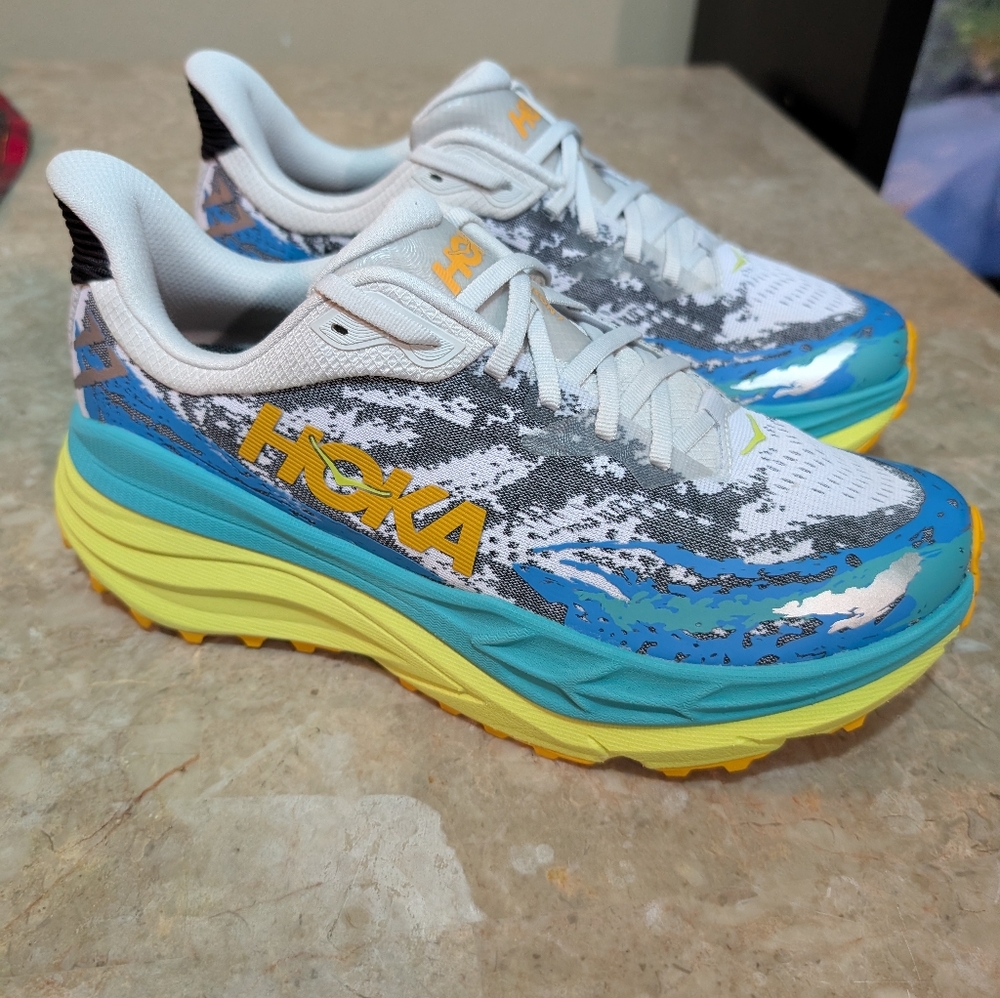 Hoka Stinson 7 ATR Running Shoe White Evening Primrose Maximalists Women Size 11
